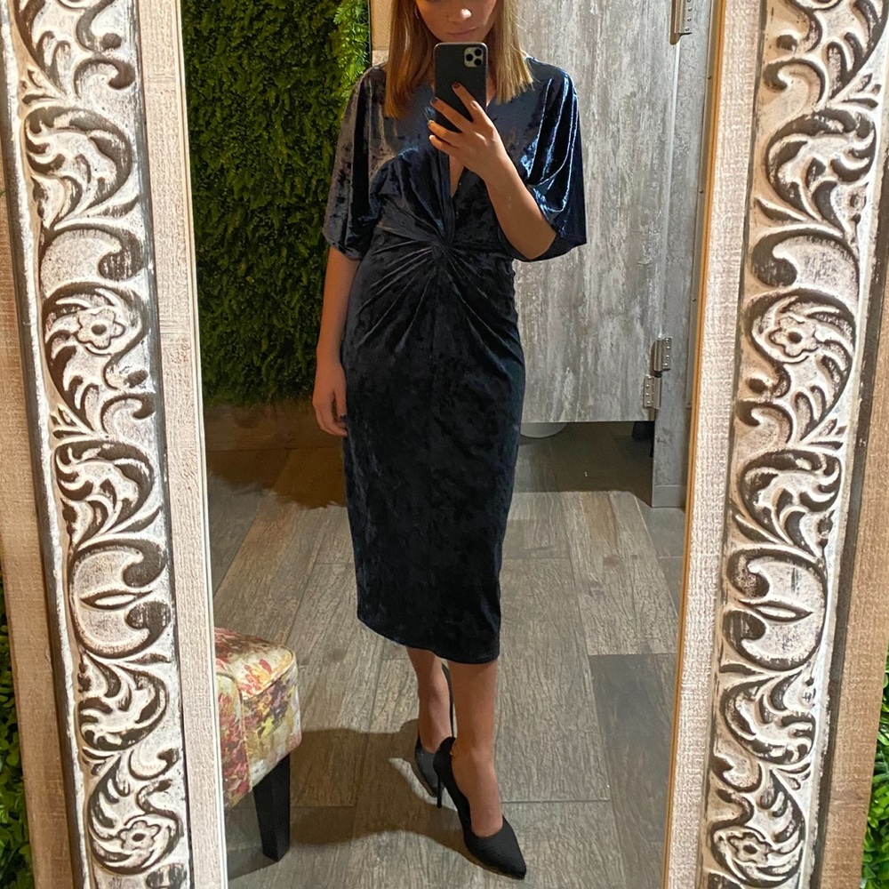 Green cocktail dress